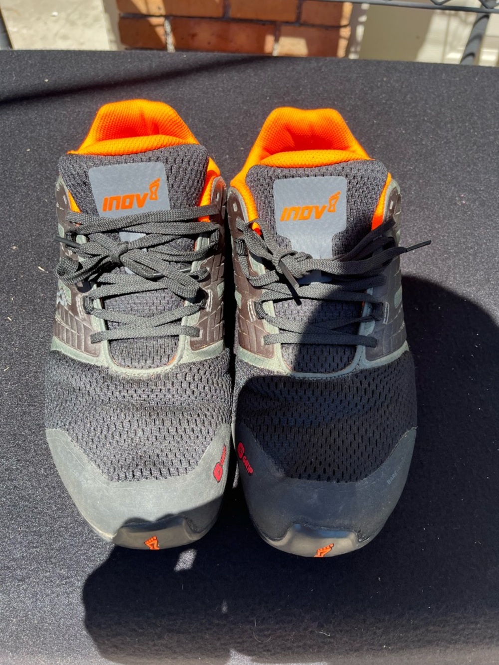 Inov-8 Black & Orange Lightweight Trainer Shoes size 10 - Picture 2 of 9